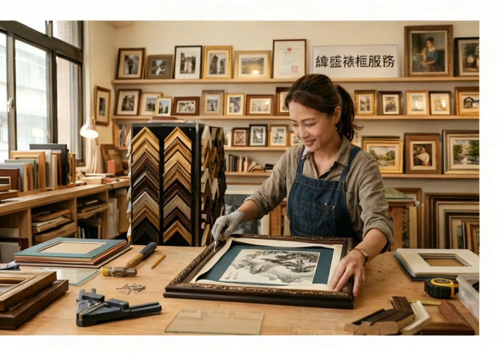 無框畫與精美裱框展示