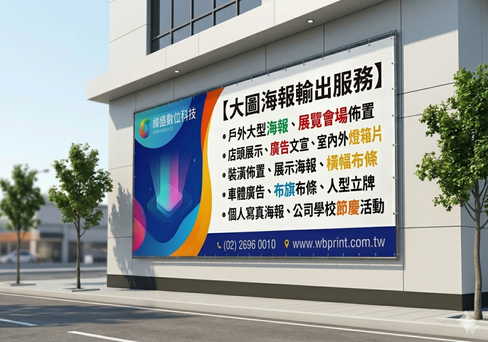大圖海報輸出服務展示